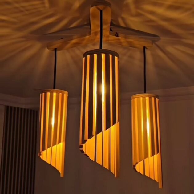 Lustre Moderne en bois